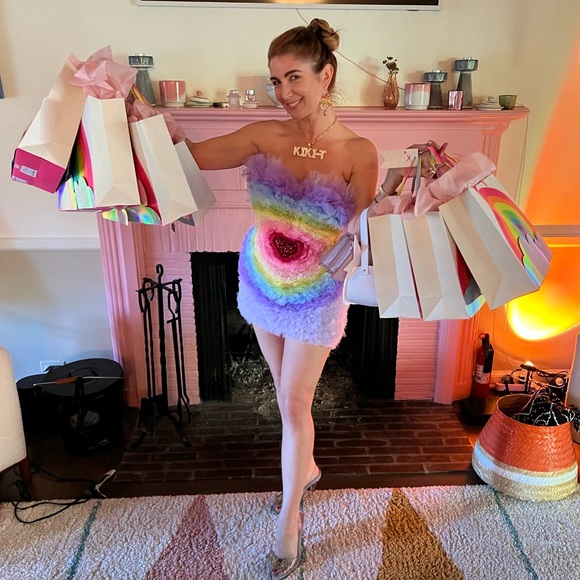 Lirika Matoshi rainbow tulle heart dress - Picture 8 of 8